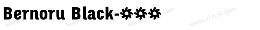 Bernoru Black字体转换